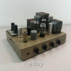 1950's Tube Integrated Amplifier Thordarson Transformers 6L6 Output 6SJ7 Preamp
