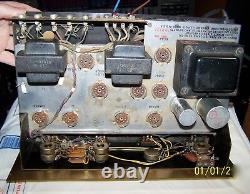 1960's KNIGHT KN-724A Stereo Tube Amplifier No Cover No Tubes Parts/Repair