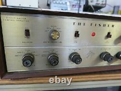 1962 Fisher Kx-200 Stereo Tube Integrated Amplifier Orig Manuals & Cabinet