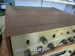 1962 Fisher Kx-200 Stereo Tube Integrated Amplifier Orig Manuals & Cabinet