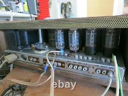 1962 Fisher Kx-200 Stereo Tube Integrated Amplifier Orig Manuals & Cabinet