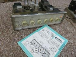 1963 SHERWOOD S-5000 ll INTEGRATED STEREO TUBE AMPLIFIER WORKS GREAT