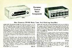 (2) PAIR GROMMES 61PG mono tube Amplifier 7581A recapped restored excellent