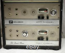 2 Vintage 7591 SE Tube Amp Monoblocks in 3M T-1980 R2R Tape Deck w Mullard 6EU7