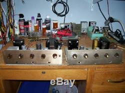 2 Vintage Pilot Mono Integrated Amps. Very Similar, Tube Type Parts Or Fixers