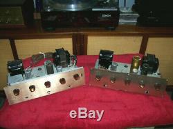 2 Vintage Pilot Mono Integrated Amps. Very Similar, Tube Type Parts Or Fixers