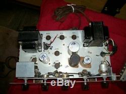 2 Vintage Pilot Mono Integrated Amps. Very Similar, Tube Type Parts Or Fixers