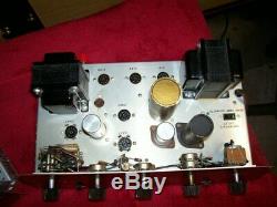 2 Vintage Pilot Mono Integrated Amps. Very Similar, Tube Type Parts Or Fixers