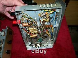 2 Vintage Pilot Mono Integrated Amps. Very Similar, Tube Type Parts Or Fixers