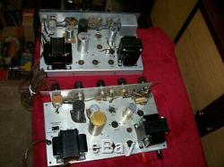 2 Vintage Pilot Mono Integrated Amps. Very Similar, Tube Type Parts Or Fixers