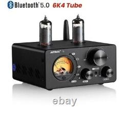 AIYIMA Tube T9 Bluetooth Tube Amplifier BT 5.0 Power Amplifiers VU Meters