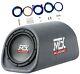 Amplified Mtx 8 Rt8pt Bass Tube Sub Enclosure W Remote Bass Control And Amp Kit