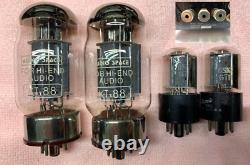AUDIO SPACE AS-6M Vacuum Tube Power Amplifier Pair 6SN7 & KT88 Good Condition