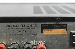 Alpine Luxman LV-103Vacuum Tube Hybrid Integrated Amplifier Used Tested Japan
