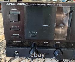 Alpine/Luxman LV-105 Hybrid (tube) Integrated Amplifier for repair