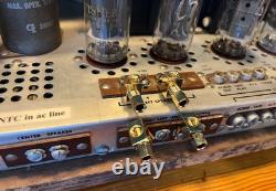 Audio Fisher X-100 Vintage Tube Integrated Control Amplifier with Cabinet