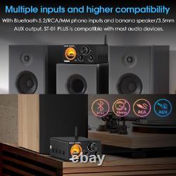 Audio ST-01 200W Bluetooth Amplifier 2 Channel Vacuum Tube Power Amp USB DAC/Coa