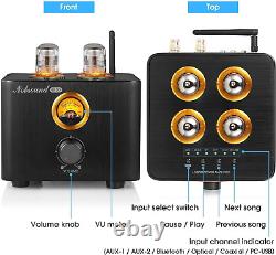 B100 Bluetooth 5.0 Tube Amplifier USB DAC Coax/Opt Integrated Power Amp