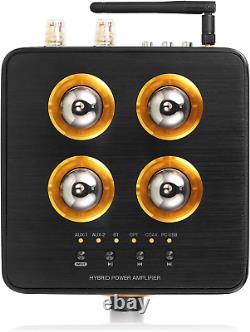 B100 Bluetooth 5.0 Tube Amplifier USB DAC Coax/Opt Integrated Power Amp
