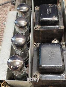 Bell Carillon 2 Channel 60w Mullard Vacuum Power Tube Amplifier Pre-Amp EL34