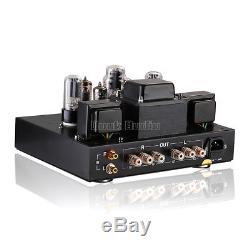 Black 6P1 Vacuum Tube Power Amplifier Hi-Fi Stereo Integrated Headphone Amp
