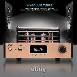 Bluetooth Tube Amplifier Stereo Receiver 1000W Home Audio Desktop Stereo Vac