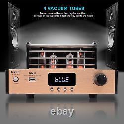 Bluetooth Tube Amplifier Stereo Receiver 1000W Home Audio Desktop Stereo Vacu