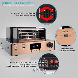 Bluetooth Tube Amplifier Stereo Receiver 1000W Home Audio Desktop Stereo Vacu