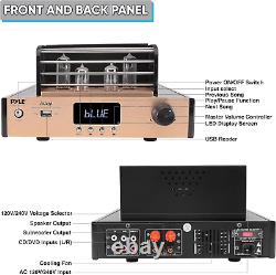 Bluetooth Tube Amplifier Stereo Receiver 1000W Home Audio Desktop Stereo Vacuu