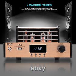 Bluetooth Tube Amplifier Stereo Receiver 1000W Home Audio Desktop Stereo Vacuu