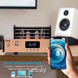 Bluetooth Tube Amplifier Stereo Receiver 1000W Home Audio Desktop Stereo Vacuu