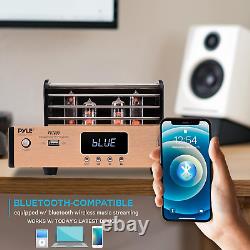 Bluetooth Tube Amplifier Stereo Receiver 1000W Home Audio Desktop Stereo Vacuu