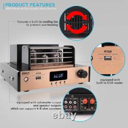 Bluetooth Tube Amplifier Stereo Receiver 1000W Home Audio Desktop Stereo Vacuu