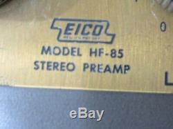 CLASSIC EICO Stereo Tube Integrated Amplifier HF-85 Vintage Preamp # 2