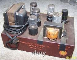 Challenger Amplifier Co. HF8A 10 Watt Mono Tube Amplifier Parts/Repair