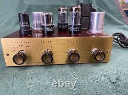 Challenger Amplifier Co Model HF8A 6V6 Integrated Tube Amplifier Beautiful Cond