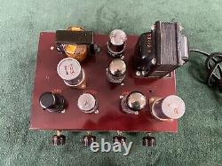 Challenger Amplifier Co Model HF8A 6V6 Integrated Tube Amplifier Beautiful Cond