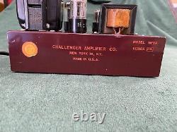 Challenger Amplifier Co Model HF8A 6V6 Integrated Tube Amplifier Beautiful Cond