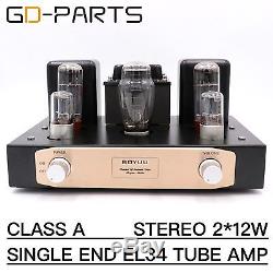 Class A Single End EL34 Tube Integrated Amplifier Hifi Stereo Vintage Tube AMP