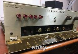 Classic Fisher X-101C Tube Integrated Amplifier 7591 push pull tested working