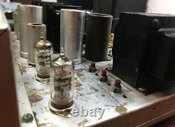 Classic Fisher X-101C Tube Integrated Amplifier 7591 push pull tested working