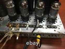 Classic Fisher X-101C Tube Integrated Amplifier 7591 push pull tested working