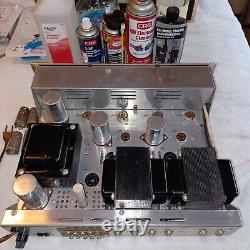 Clean H. H. SCOTT LK-72 TUBE AMPLIFIER NO TUBES AS-IS for Parts/REPAIRS/Restore