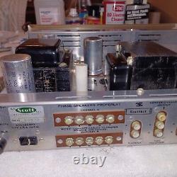 Clean H. H. SCOTT LK-72 TUBE AMPLIFIER NO TUBES AS-IS for Parts/REPAIRS/Restore