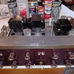 Clean H. H. SCOTT LK-72 TUBE AMPLIFIER NO TUBES AS-IS for Parts/REPAIRS/Restore