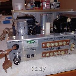 Clean H. H. SCOTT LK-72 TUBE AMPLIFIER NO TUBES AS-IS for Parts/REPAIRS/Restore
