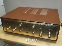 Clean Vintage H. H. Scott 222C Integrated Tube Amplifier With Metal Cabinet