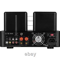 Dayton HTA100 Integrated Stereo Hybrid Tube Amplifier 100 Watts Bluetooth 5.0