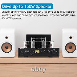 ECC83/12AX7 Integrated Hybrid Vacuum Tube Class A/B Amplifier 2 Channel 80W RMS