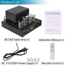 ECC83/12AX7 Integrated Hybrid Vacuum Tube Class A/B Amplifier 2 Channel 80W RMS